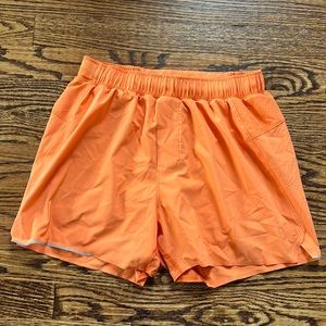 Orange Lululemon Men’s Short 4”